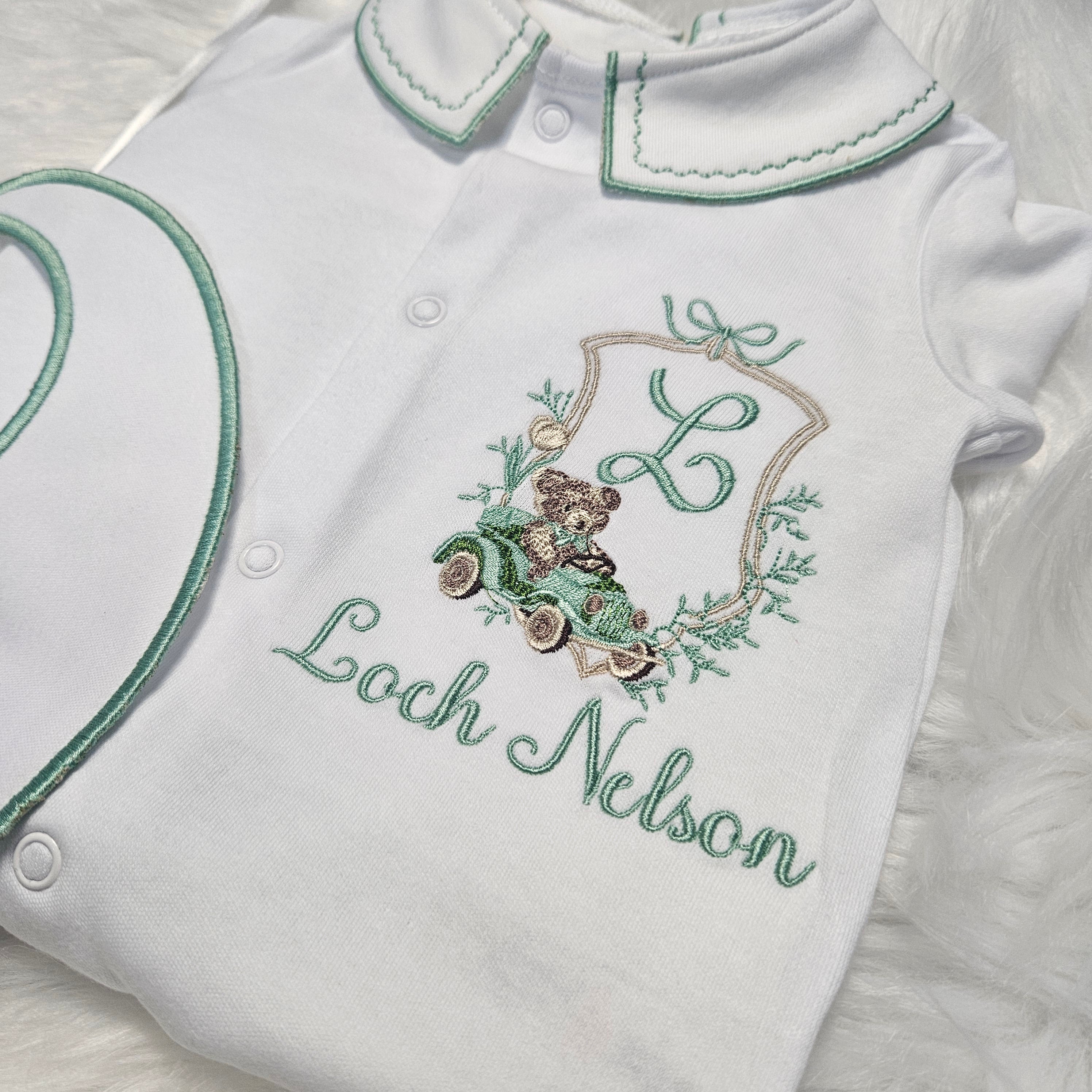 Peterpan collar sleepsuit