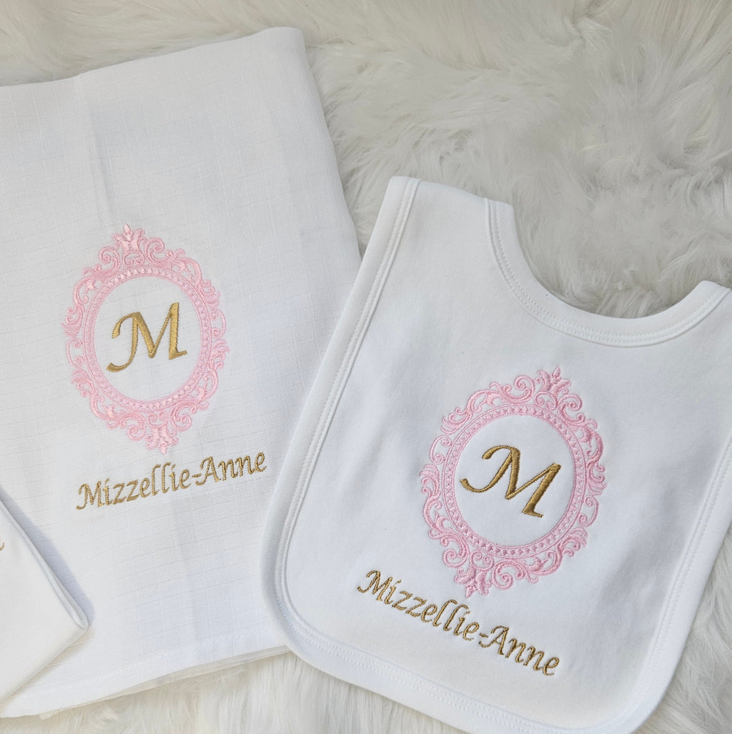 Monogram sleepsuit set and dummy clip