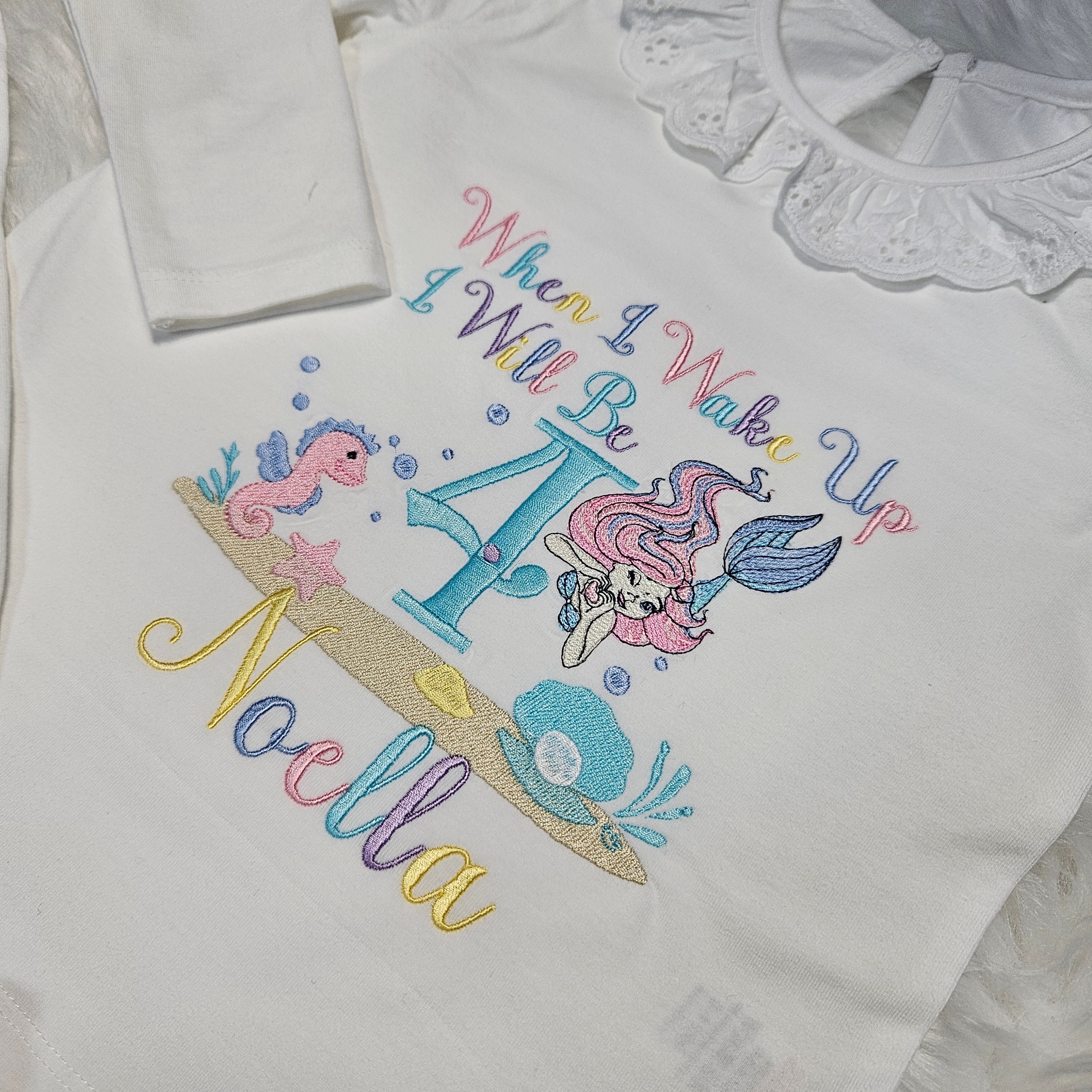 Frilled birthday pyjamas