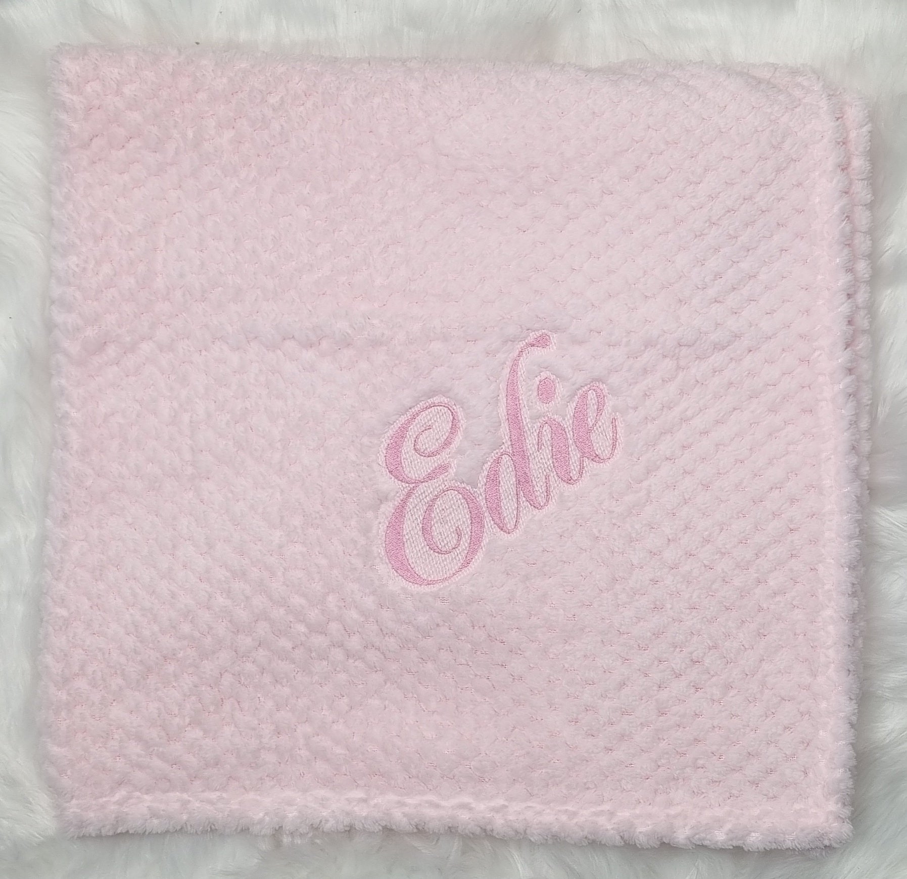 Waffle baby blanket