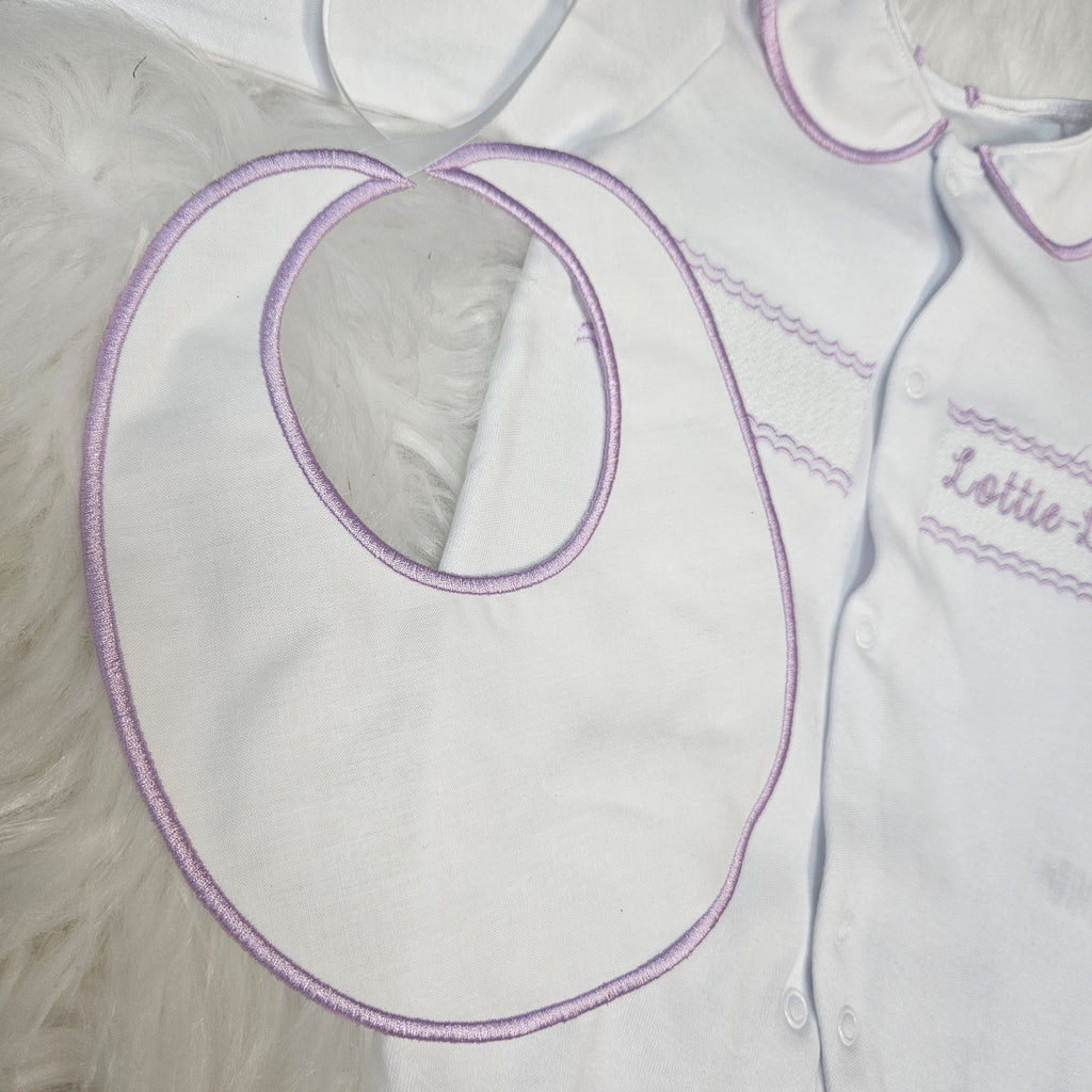 Sweet Lilac Personalised Sleepsuit